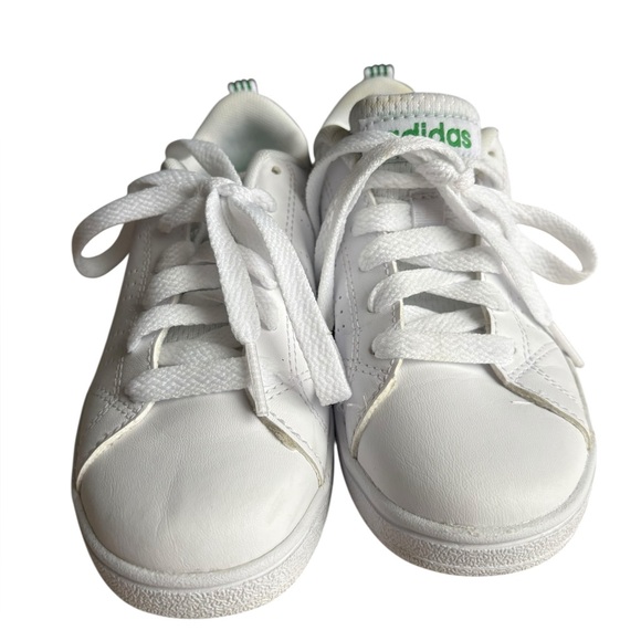 Adidas Shoes Kids White/green Sneaker VS Advantage white size 12K. - Picture 4 of 11